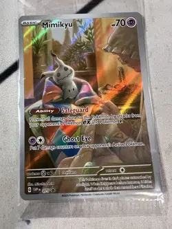 Pokemon Paldean Fates ETB Black Star Promo SEALED Mimikyu SVP075 - Image 1