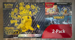 Pokemon Surging Sparks Costco 2-Pack - Elite Trainer Box (ETB) + Booster Bundle - Image 1
