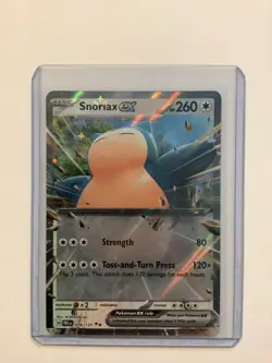2025 Pokemon SV Prismatic Evolutions 076/131 Snorlax ex Double Rare M/NM - Image 1