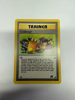 POKEMON CHALLENGE! 74/82 1ST EDITION TRAINER TEAM ROCKET LP MACHAMP MUK SNORLAX - Image 1