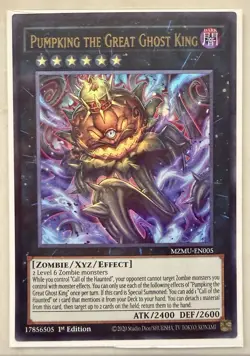 Yugioh! 1x Pumpking the Great Ghost King MZMU-EN005 Ultra Rare 1st Ed NM - Image 1