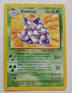Rare Pokemon TCG Nidoking Legendary Collection 31/110 Regular Non-Holo Card - Image 1