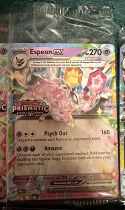 POKEMON PRISMATIC EVOLUTIONS JOLTEON MASTER BALL UMBREON STAMPED PROMO CARD LOT - Image 3