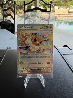 Pokemon TCG Eevee ex - 075/131 (Prismatic Evolutions Stamp) Promo Card SEALED - Image 1