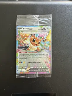 Pokemon TCG Eevee ex - 075/131 (Prismatic Evolutions Stamp) Promo Card SEALED - Image 3