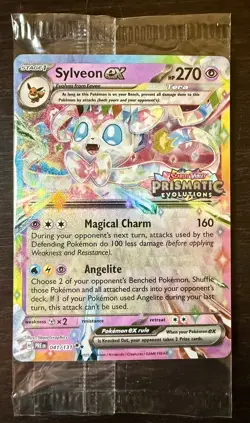 Pokemon TCG Sylveon ex - 041/131 (Prismatic Evolutions Stamp) Promo Card SEALED - Image 1