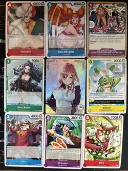 Rare Sexy Anime Waifu Card and 8 One Piece Cards - Image 1