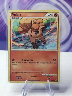 Vulpix Common HGSS Unleashed 68/95 2010 LP Pokemon Card - Image 1