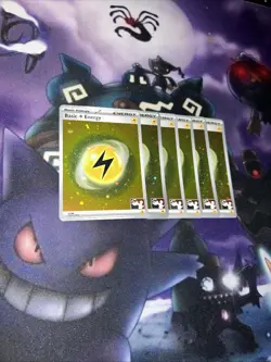 6x Basic Lightning Energy 004 Prize Pack Series Cards Holo - Image 1