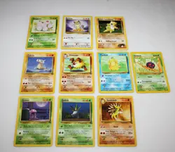 (10) Vintage 1995 - 2000 Pokemon Trading Cards - Image 1
