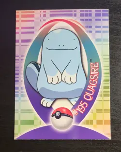 Pokemon Topps Johto League Champions Quagsire #195 Sticker Card 39 of 62 - Image 1