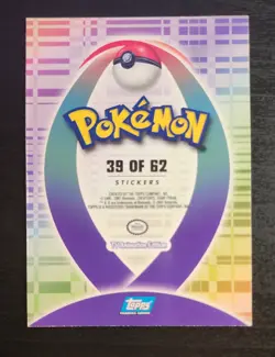 Pokemon Topps Johto League Champions Quagsire #195 Sticker Card 39 of 62 - Image 2