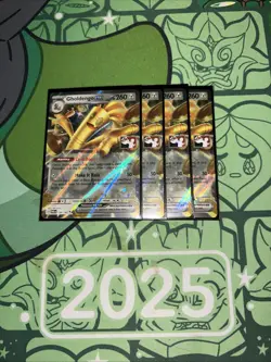 4x Gholdengo ex 139/182 Prize Pack Series Cards Holo Playset! - Image 1