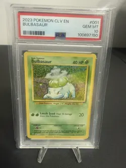 Pokemon Card - Trading Card Game Classic Bulbasaur #001/034 PSA 10 Holo English - Image 1