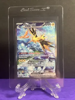 Zapdos 202/165 Scarlet & Violet 151 Holo Rare Pokemon TCG Art Card Nm English - Image 1