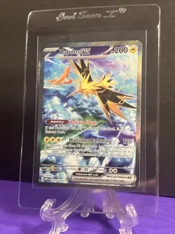 Zapdos 202/165 Scarlet & Violet 151 Holo Rare Pokemon TCG Art Card Nm English - Image 3