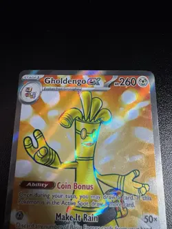 Pokemon TCG Card Gholdengo EX 231/182 Paradox Rift Full Art Holo Ultra Rare - Image 4
