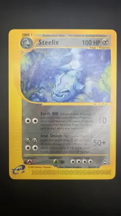 Steelix 35/147 — Near Mint — Aquapolis e-Reader Rare, Vintage Pokemon Card - Image 2