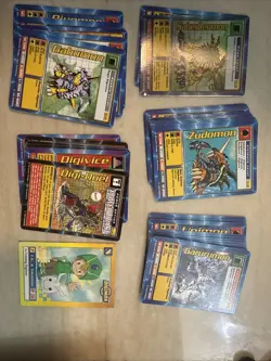 Digimon - Digi-Battle Card Game Lot Includes Saberleomon and ~50 More! - Image 1