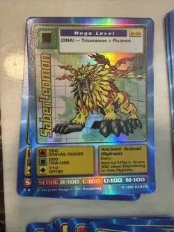 Digimon - Digi-Battle Card Game Lot Includes Saberleomon and ~50 More! - Image 2
