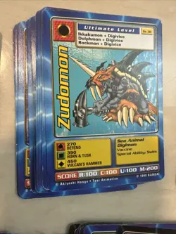 Digimon - Digi-Battle Card Game Lot Includes Saberleomon and ~50 More! - Image 3
