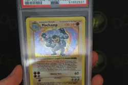 Machamp 1st Edition Shadowless 8/102 Base Set WOTC 1999 Pokemon Card EX PSA 5 - Image 4