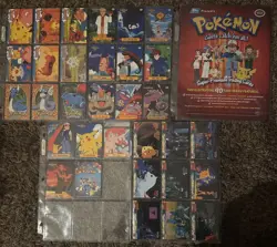 vtg 32 Topps Pokemon card lot Mew2 Str Back, Pikas Vaca, TV Ani Edi + Ad + Holos - Image 2