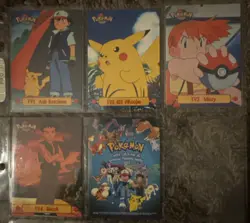 vtg 32 Topps Pokemon card lot Mew2 Str Back, Pikas Vaca, TV Ani Edi + Ad + Holos - Image 3