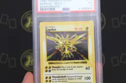 Zapdos Shadowless 16/102 Base Set WOTC 1999 Pokemon Trading Card TCG EX PSA 5 - Image 3