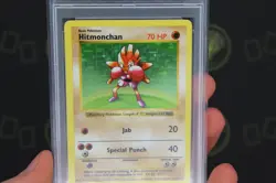 Hitmonchan Shadowless 7/102 Base Set WOTC 1999 Pokemon Trading Card NM-MT PSA 8 - Image 5