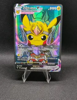 Seiya Pikachu VCOS Pokemon Card Holo Cosplay ART - Image 1