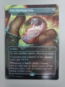 MTG The Platinum Chip - Caged Sun Secret Lair Drop Foil Rare - Image 1