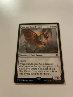 MTG Ancient Gold Dragon Commander Legends Baldur's Gate NM - Image 1