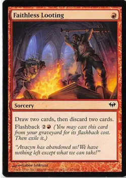 Faithless Looting *Common* Magic MtG x1 Dark Ascension SP - Image 1
