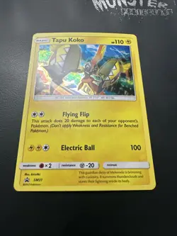 POKEMON TAPU KOKO HOLO BLACK STAR PROMO SM31 - Image 2