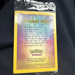 Ancient Mew SEALED Pokemon Unopened 2000 Movie Promo Holo Card - Mint - Image 1
