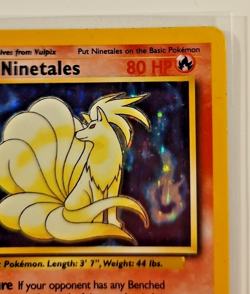 Ninetales 12/102 Holo Rare Pokemon Card Unlimited Base Set LP-NM VTG - Image 2