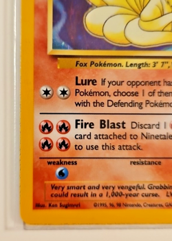 Ninetales 12/102 Holo Rare Pokemon Card Unlimited Base Set LP-NM VTG - Image 4