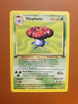 Vileplume 31/64 Jungle 1st Edition Regular Pokemon 1999 NM - Image 1