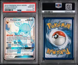 PSA 10 Glaceon GX Hidden Fates Shiny Vault SV55/SV94 Pokemon TCG Gem Mint - Image 3