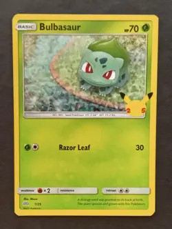 Bulbasaur Holo - 1/25 - Pokemon McDonald's 25th Anniversary Promo 2021 LP - Image 1