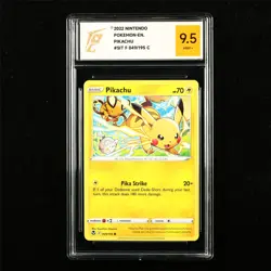 TQG 9.5 MINT+ 2022 Pokemon ENG Pikachu 049/195 C - Image 1