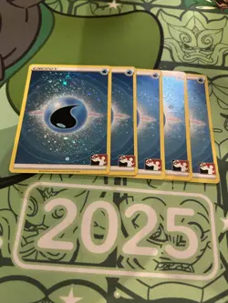 5X Pokemon TCG Water Energy (Prize Pack Series 3) Cosmo Holo - Image 1