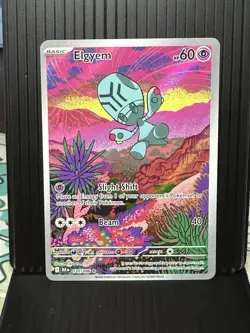 Elgyem 120/086 Sv: Black Bolt Illustration Rare Full Art Holo 60 HP Pokemon TCG - Image 1