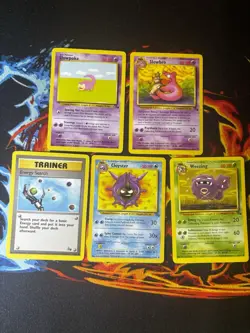 Pokemon TCG Fossil Lot X5 Vintage WOTC Mixed Condition - Image 1