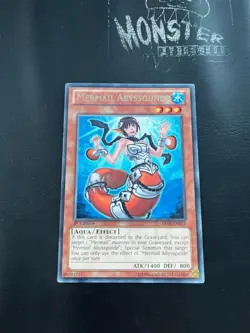 YUGIOH MERMAIL ABYSSGUNDE RARE ABYR-EN015 1ST EDITION - Image 1