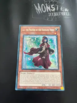 YUGIOH LO, THE PRAYERS OF THE VOICELESS VOICE PRISMATIC SECRET RARE MP25-EN052 - Image 1