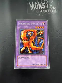 YUGIOH DARKFIRE DRAGON RARE LOB-E015 - Image 1