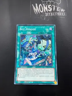 YUGIOH BOT HERDER PRISMATIC SECRET RARE MP25-EN149 1ST EDITION - Image 1