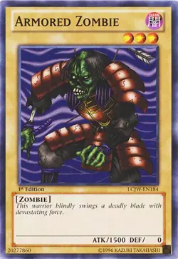 Armored Zombie LCJW-EN184 1st Common Light Play Yu-Gi-Oh DNA GAMES - Image 1